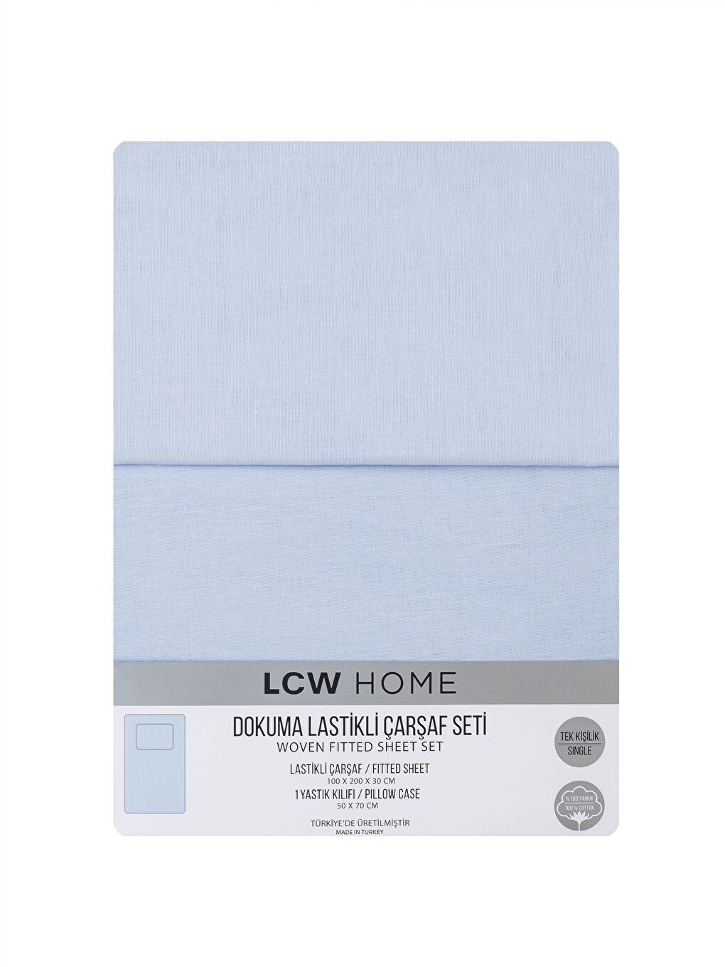 شرشف سرير مفرد قطن مرن وكيس مخدة-6