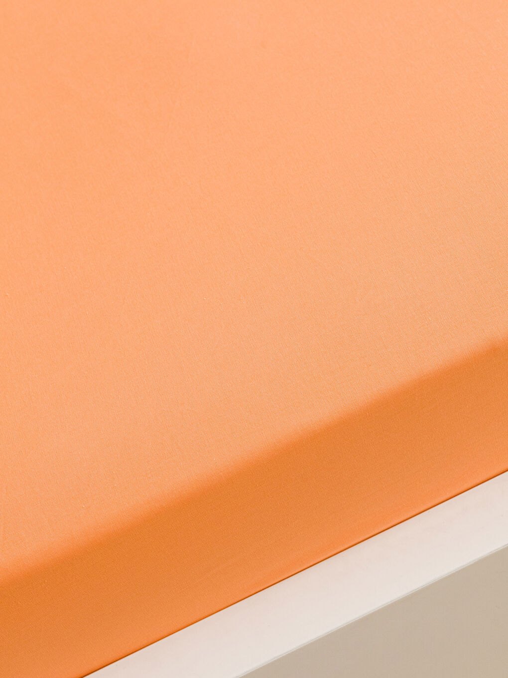 Plain Cotton Elastic Single Bed Sheet 100x200x30 Cm-1