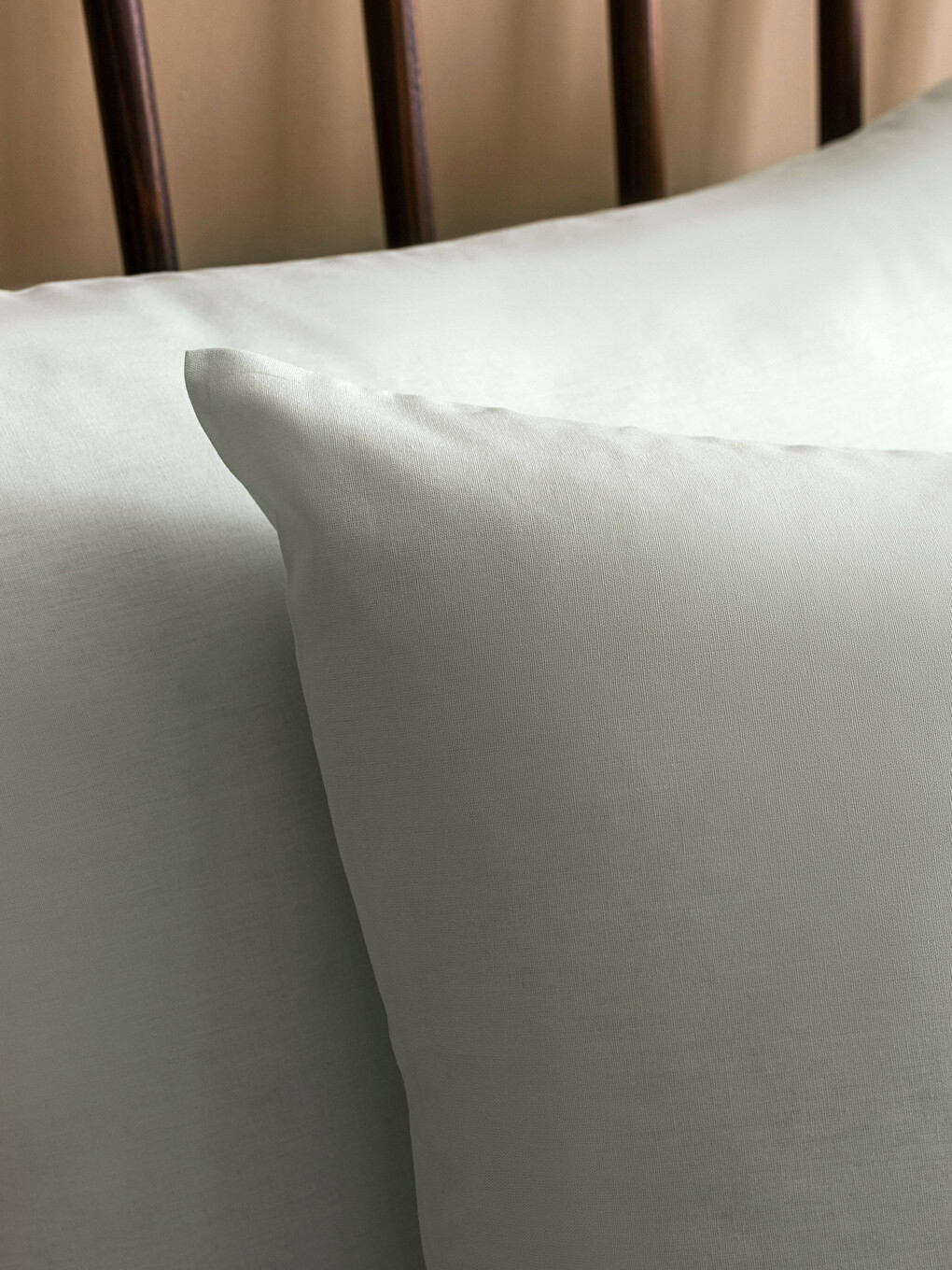 Lot de 2 Taies d'Oreiller en Coton Uni 50x70 cm-2