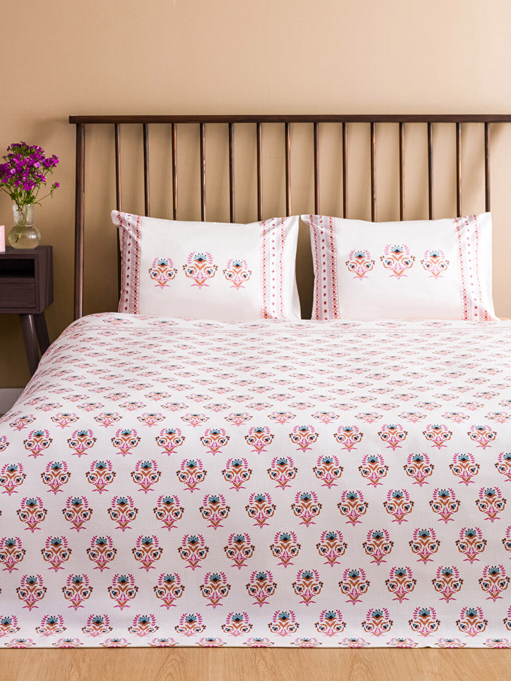 Patterned Ranforce Double Bedspread Set -S3I511Z8-F9C