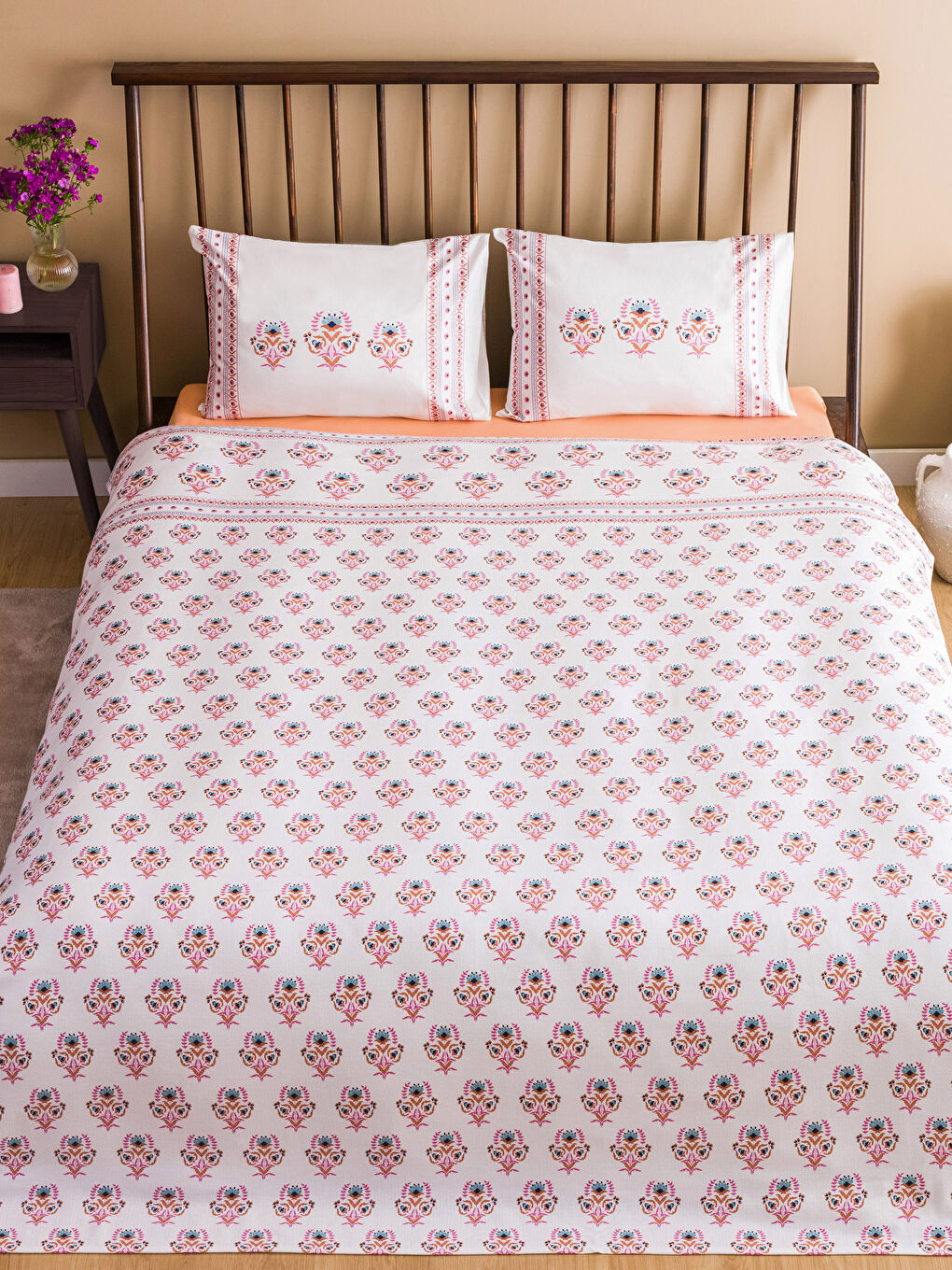 Patterned Ranforce Double Bedspread Set -S3I511Z8-F9C