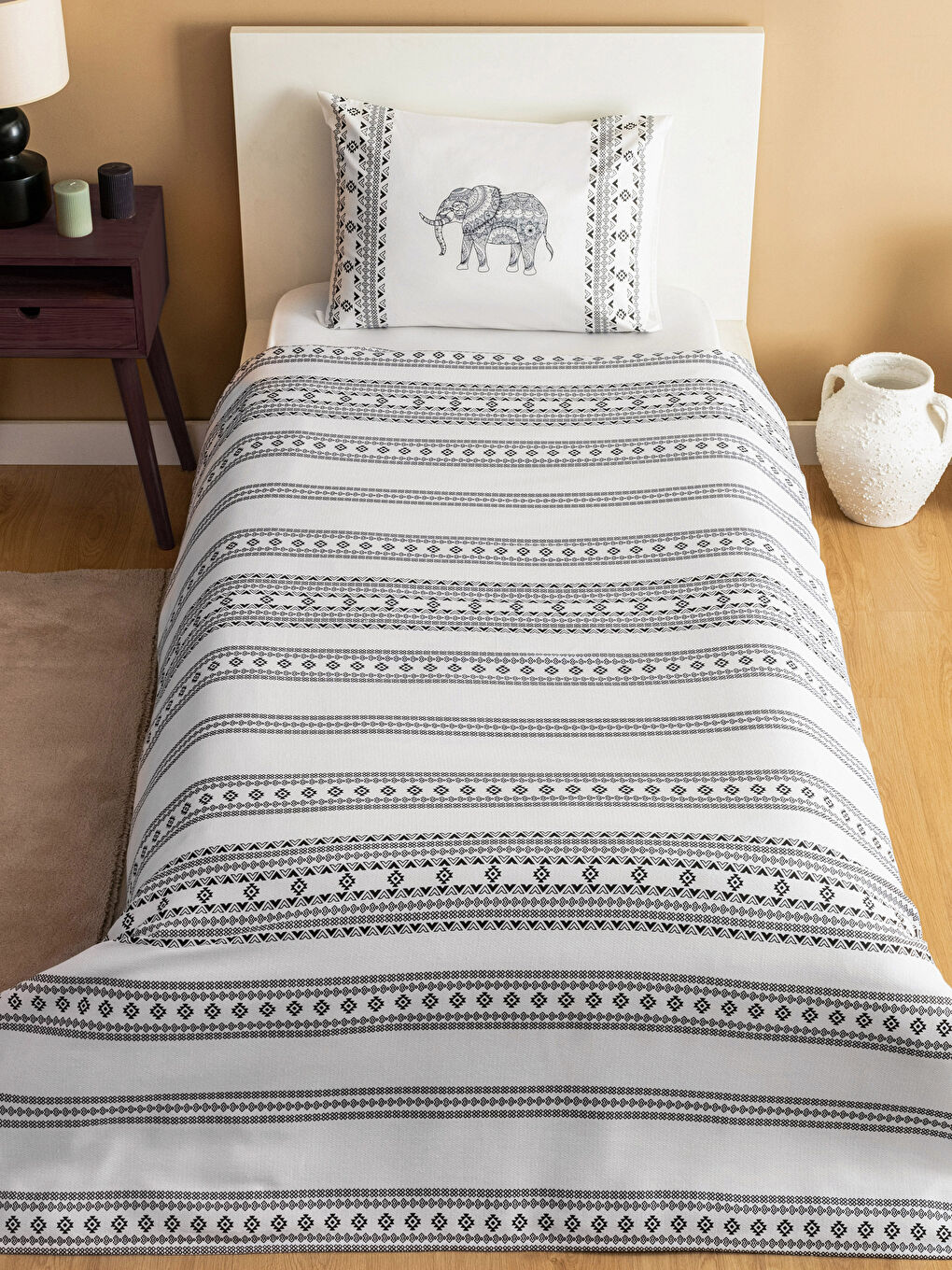LCW HOME Karişik Desenli Ranforce Tek Kişilik Pike Seti - 1