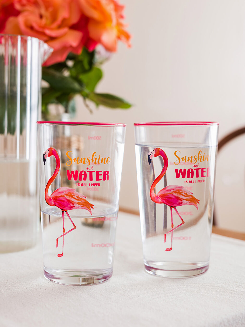 Printed Glass Cup of 2 - 570 ml -S3I650Z8-F9C