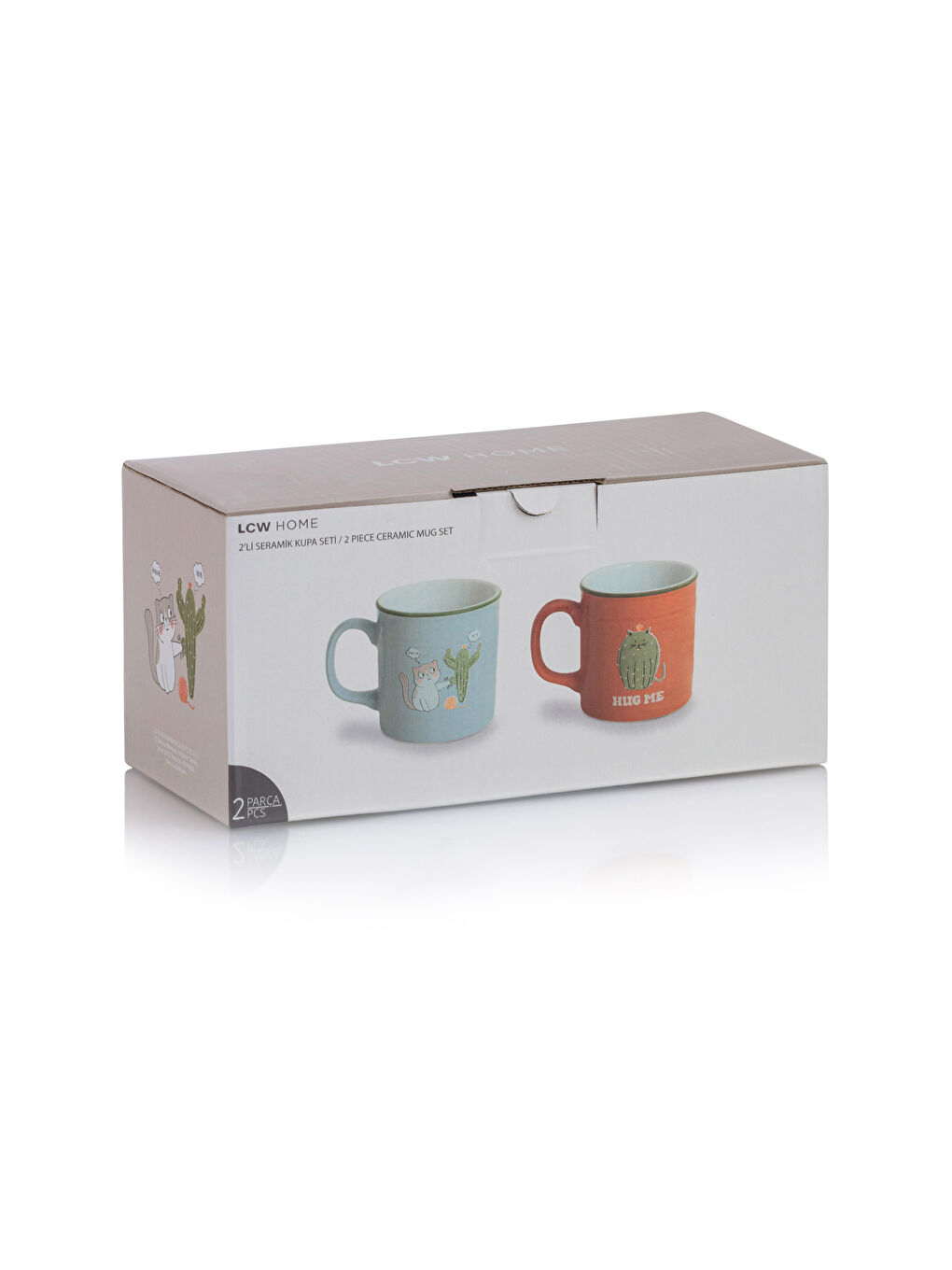 LCW HOME Karişik Baskılı Seramik Kupa Bardak 345 ml - 3