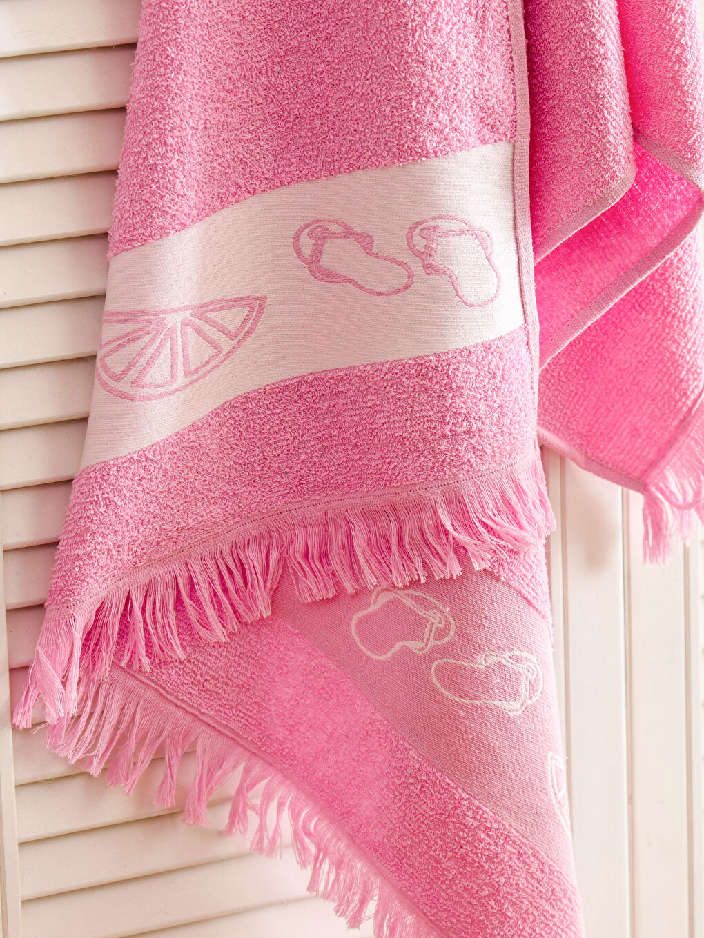 Embroidered Girl Beach Towel-1