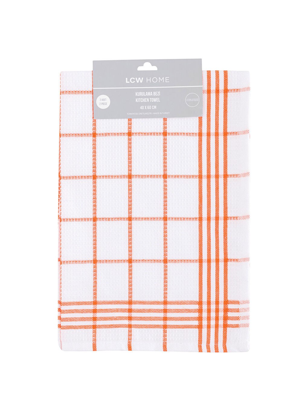 Plaid Patterned Drying Towel 2 Pack 40x60 Cm -S3IC14Z8-F9C