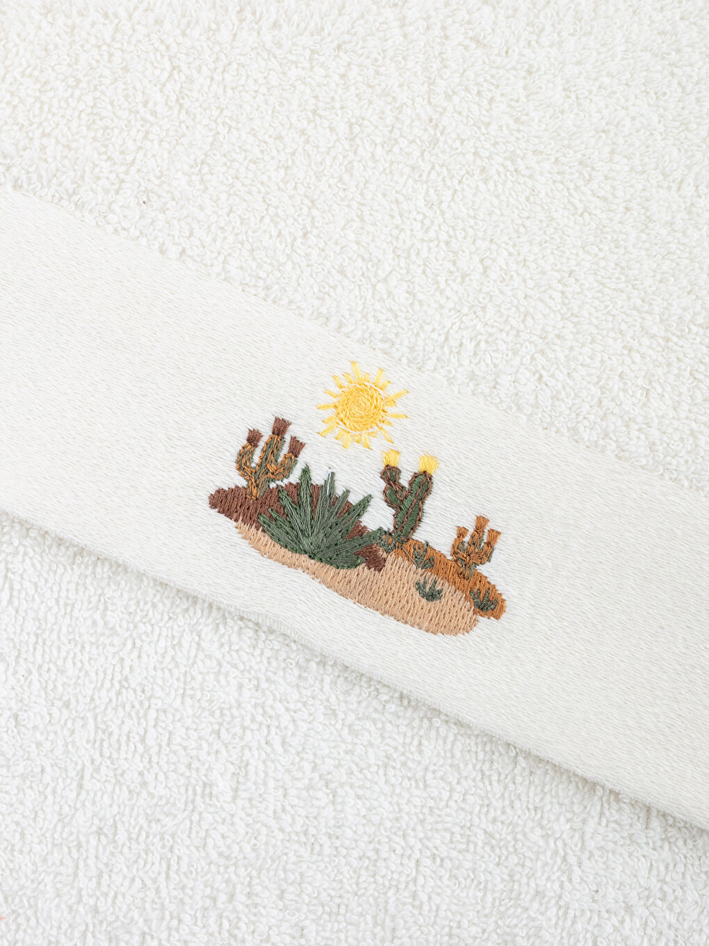Embroidered Cotton Hand Towel 2 Pack 30x50 Cm -S3IC31Z8-EEW