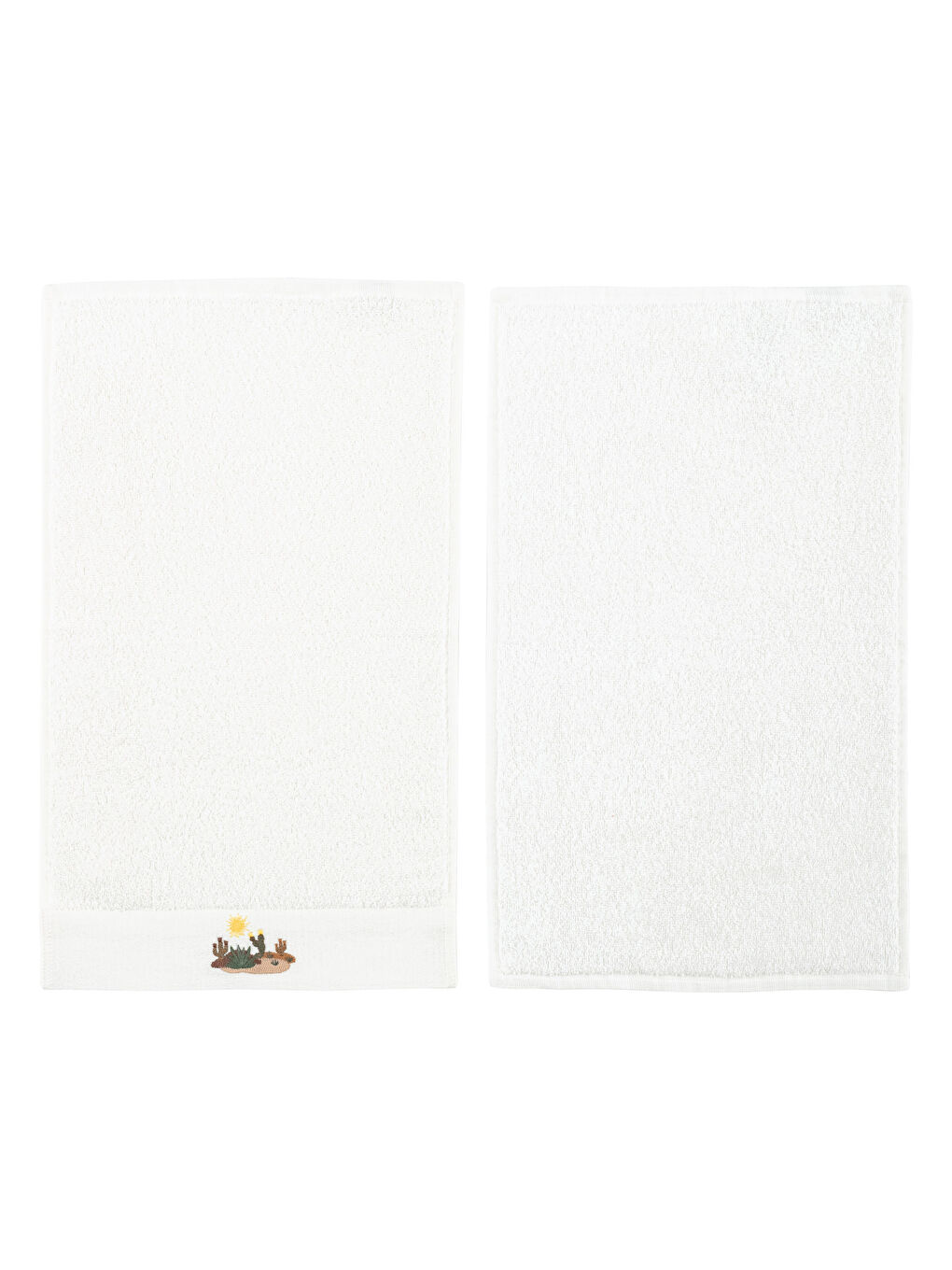 Embroidered Cotton Hand Towel 2 Pack 30x50 Cm -S3IC31Z8-EEW