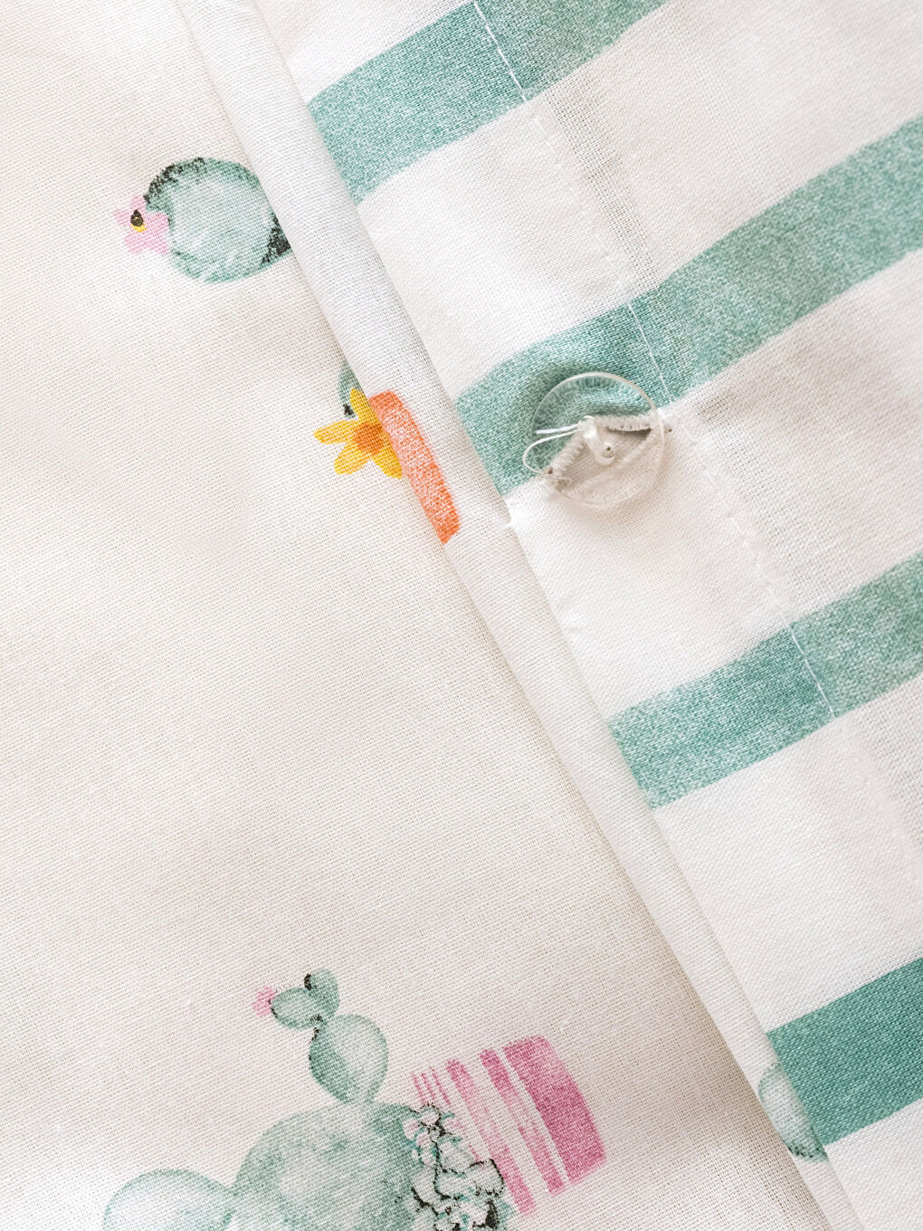 Karışık Kaktüs Baskılı Çift Kişilik Nevresim-4