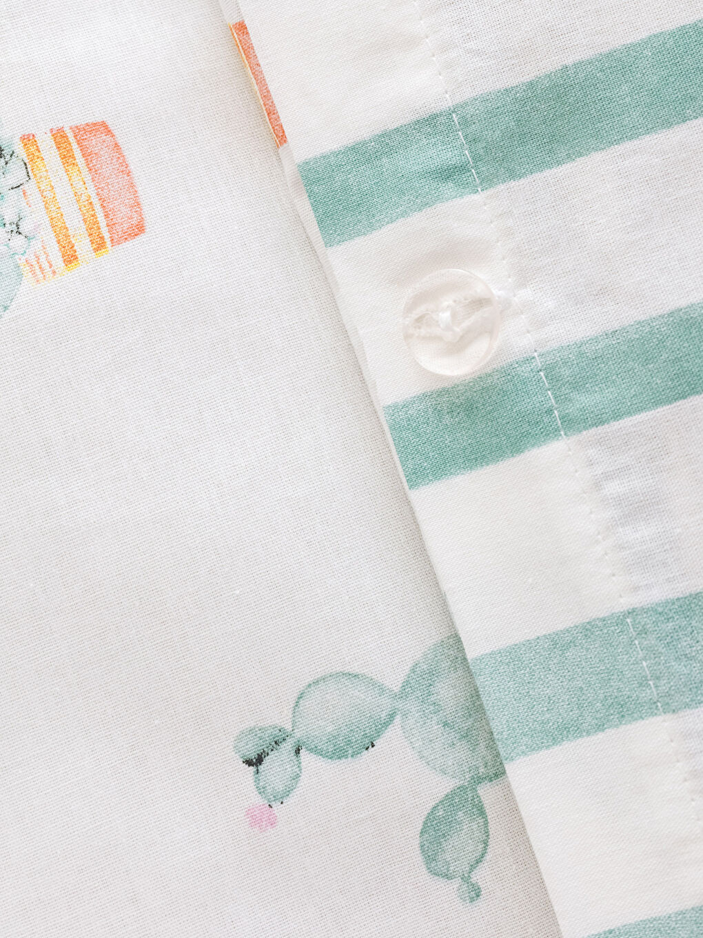 Karışık Çift Yönlü Desenli Tek Kişilik Nevresim 160x220 cm-4