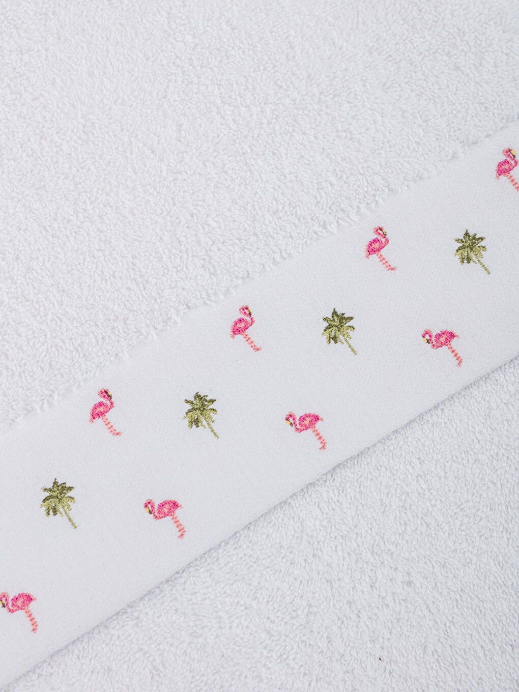Embroidered Face Towel 50x80 Cm -S3IC63Z8-J5E