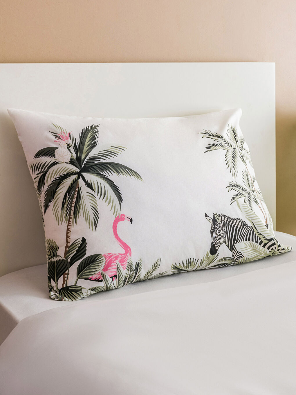 Flamingo Printed Single Bed Duvet Set -S3IC70Z8-F9C