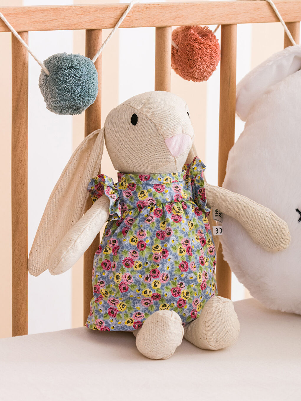 Karışık Nakışlı Dolgulu Bebek Kırlent 40 cm-1