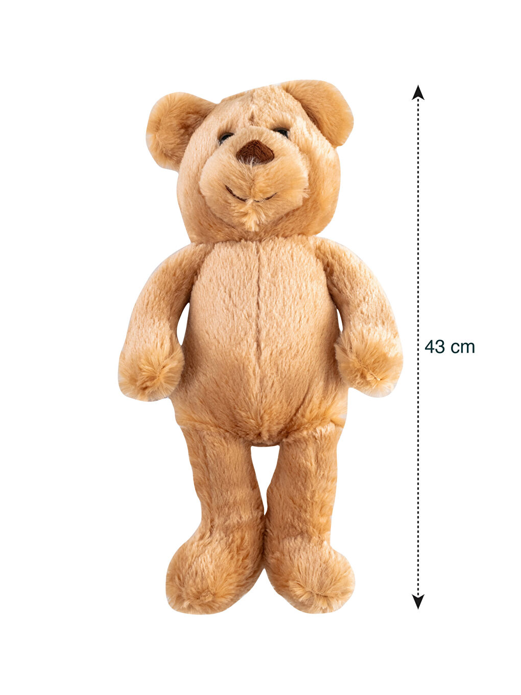 Kahverengi Nakışlı Dolgulu Bebek Kırlent 43 cm-3