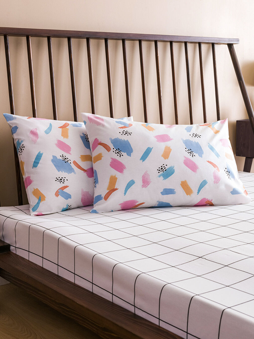 Double Patterned Ranforce Duvet Cover Set -S3ID43Z8-F9C