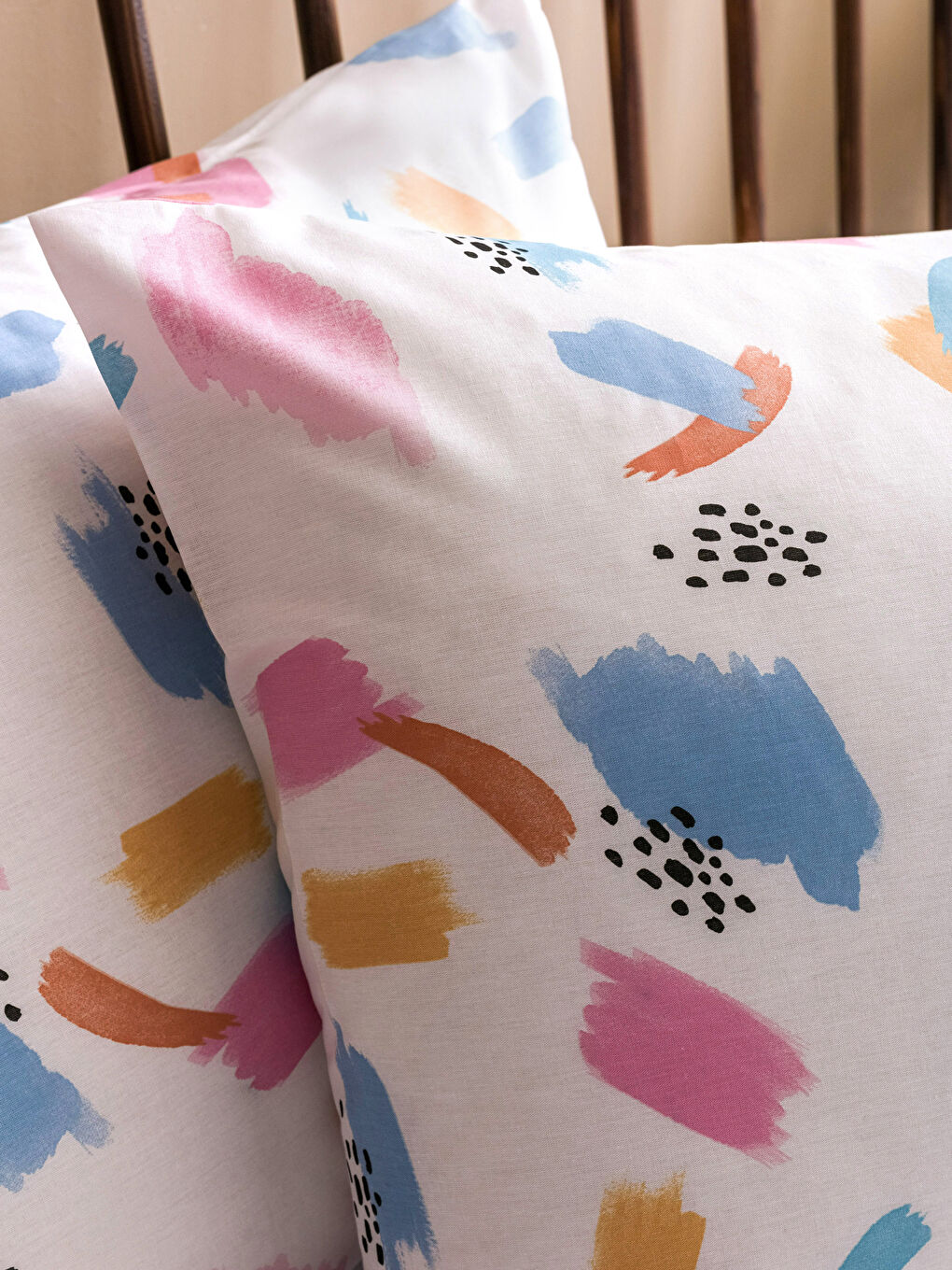 Double Patterned Ranforce Duvet Cover Set -S3ID43Z8-F9C