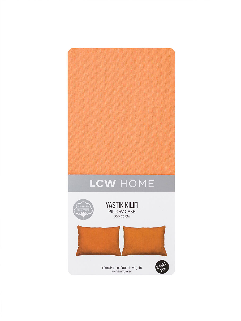 Lot de 2 Taies d'Oreiller en Coton Uni 50x70 cm-3