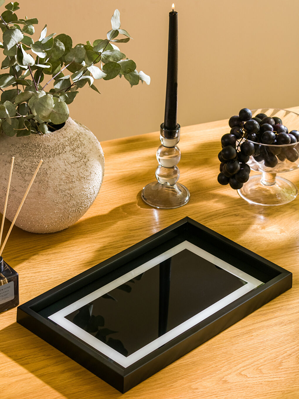 Karışık Dekoratif Cam Tepsi 25x40 cm-2