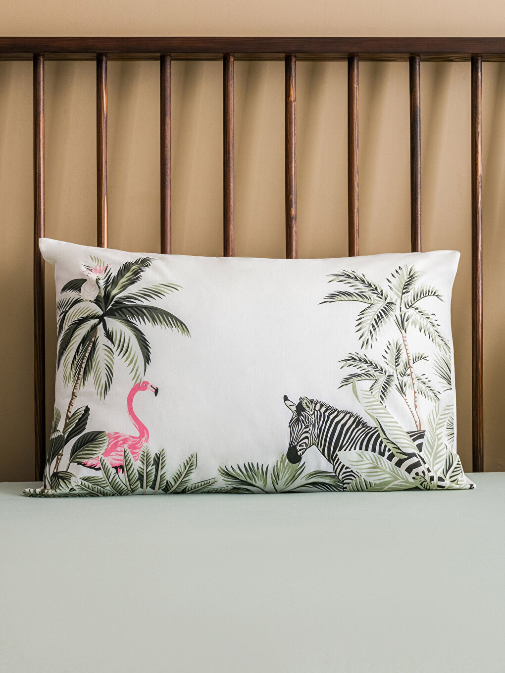 غطاء وسادة قطن مطبوع 50x70 سم-1