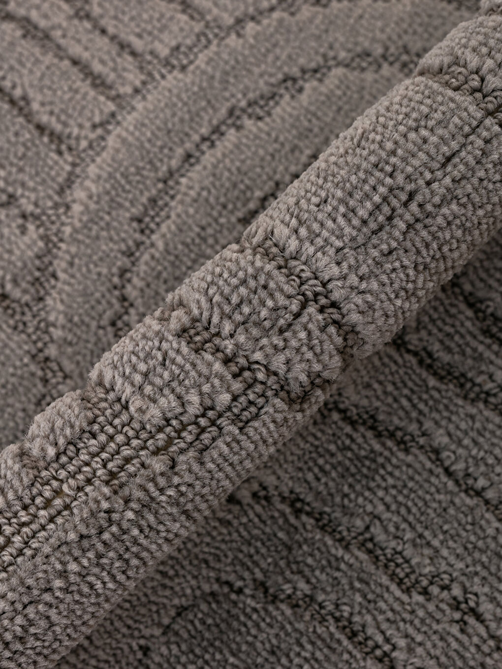 Gri Desenli Banyo Paspası 2'li-1