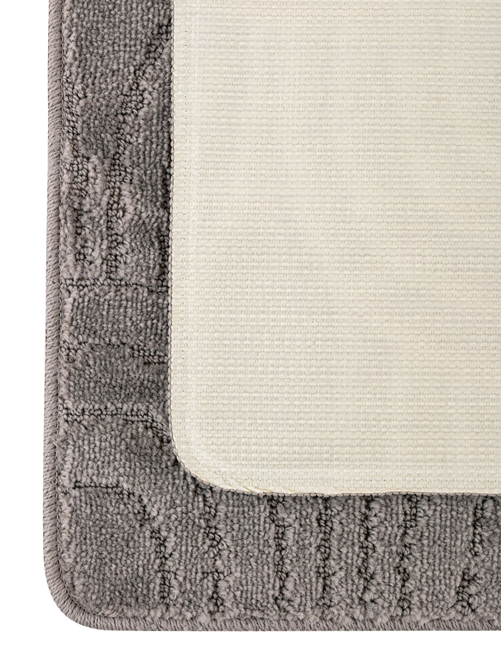 Gri Desenli Banyo Paspası 2'li-2