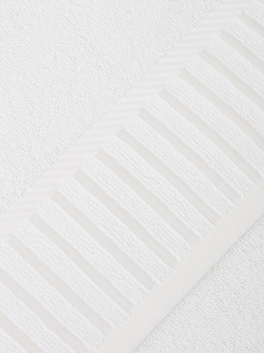Beyaz Düz Bukle Yüz Havlusu 50x80 cm-3