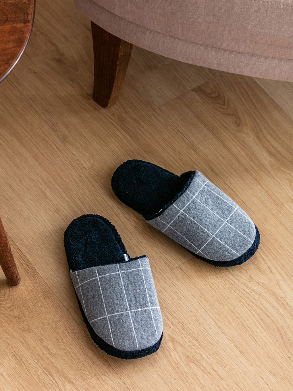 LCW HOME Men's Striped House Slippers -S3IJ43Z8-F9C