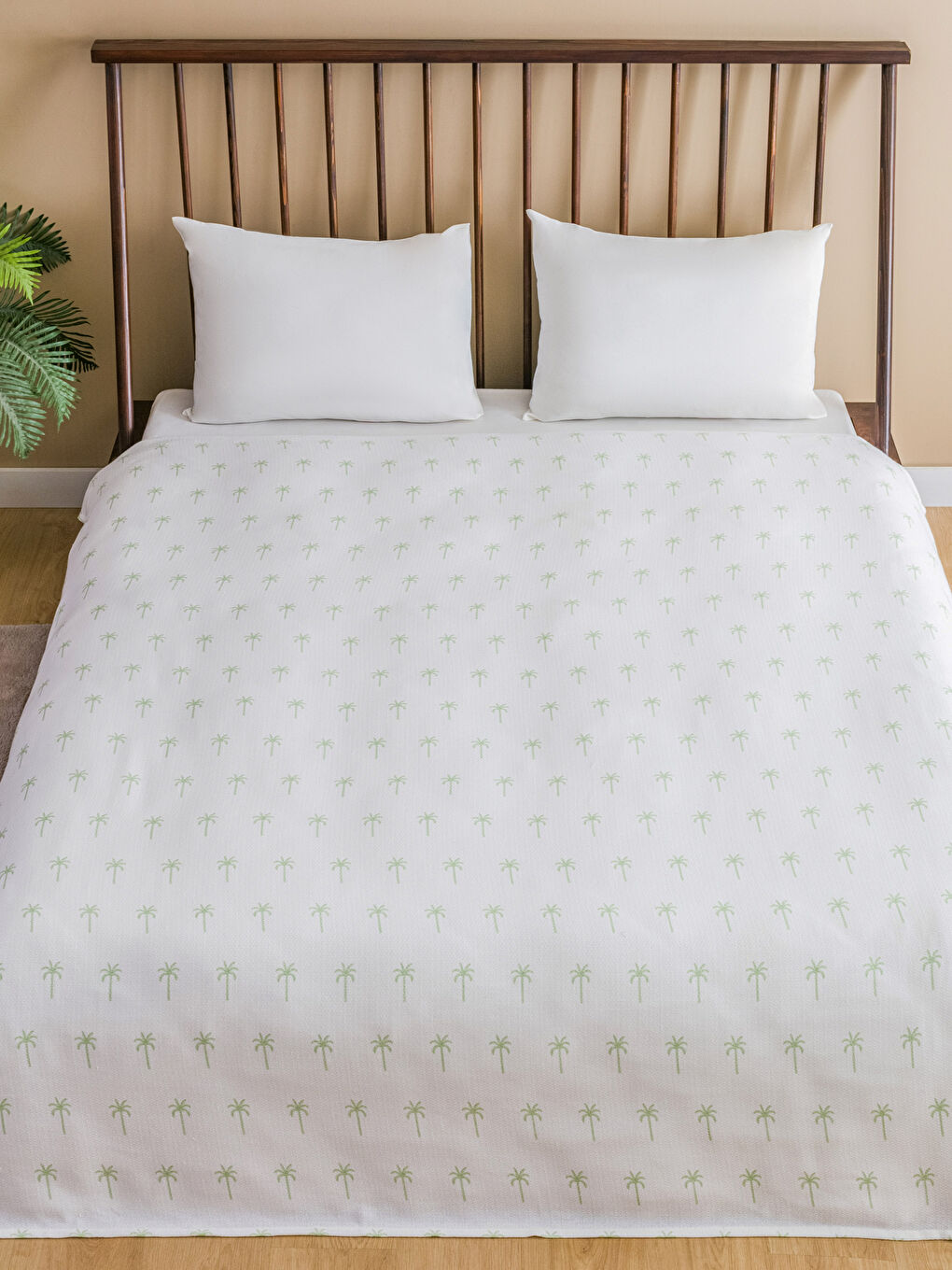 Karışık Desenli Pamuklu Çift Kişilik Pike 200x220 cm-1