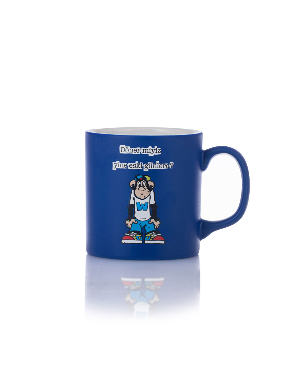 Nostalgic Monkey Printed Ceramic Cup 320 Ml-4