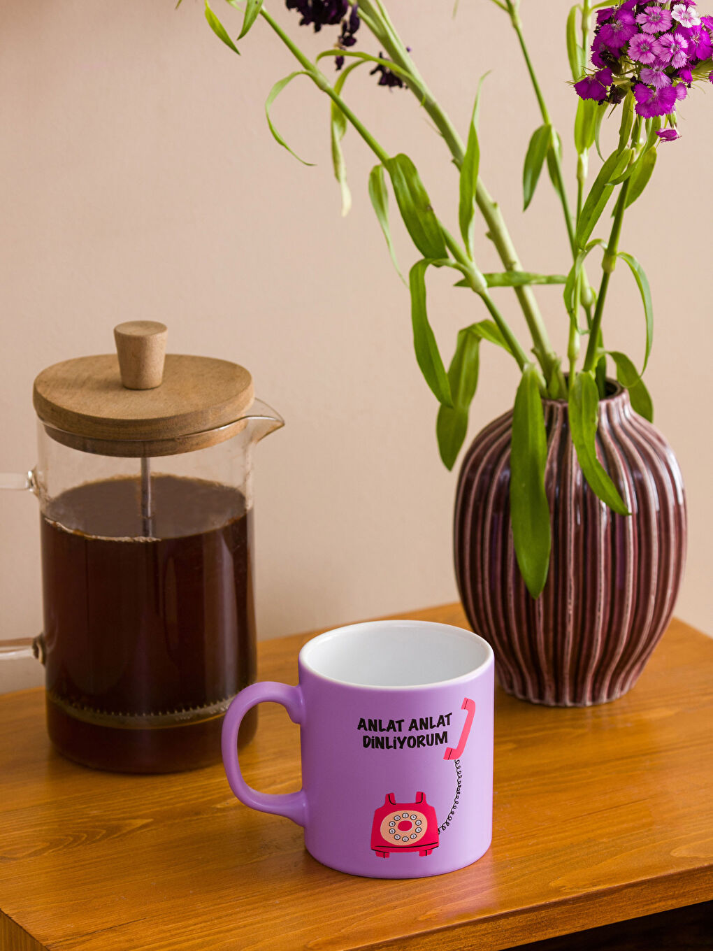 Karışık Baskılı Porselen Kupa 320 ml-1