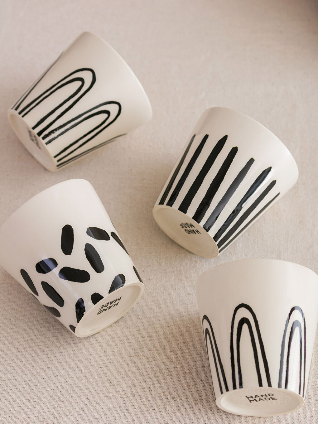 LCW HOME Printed Ceramic Mug Set of 4 280 Ml -S3IR56Z8-LQJ