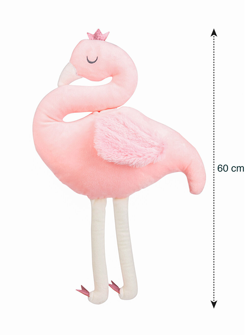 Karışık Pelüş Dolgulu Nakışlı Flamingo Bebek Kırlent-3