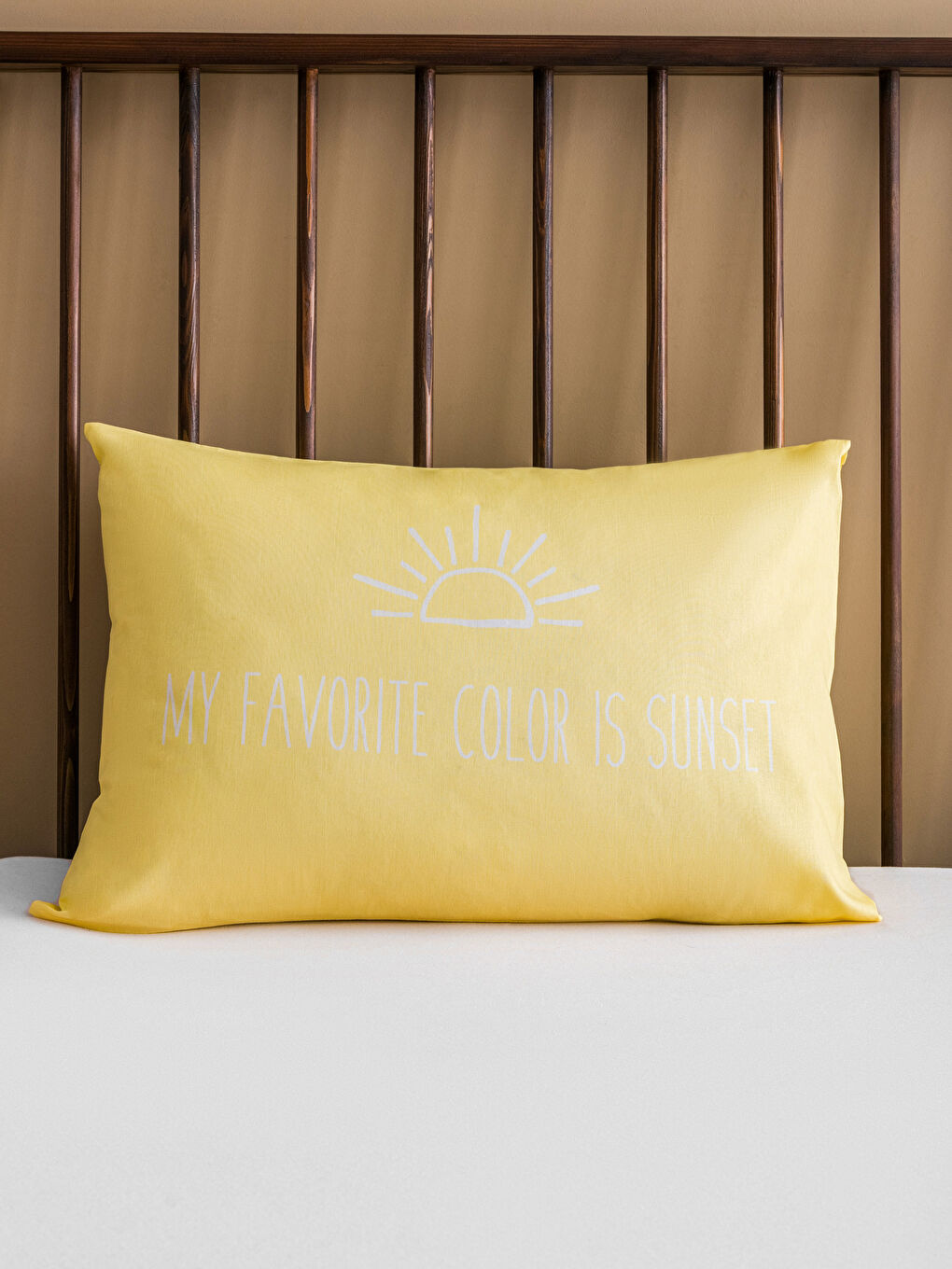 Letter Printed Cotton Pillow Cover 50x70 Cm-1