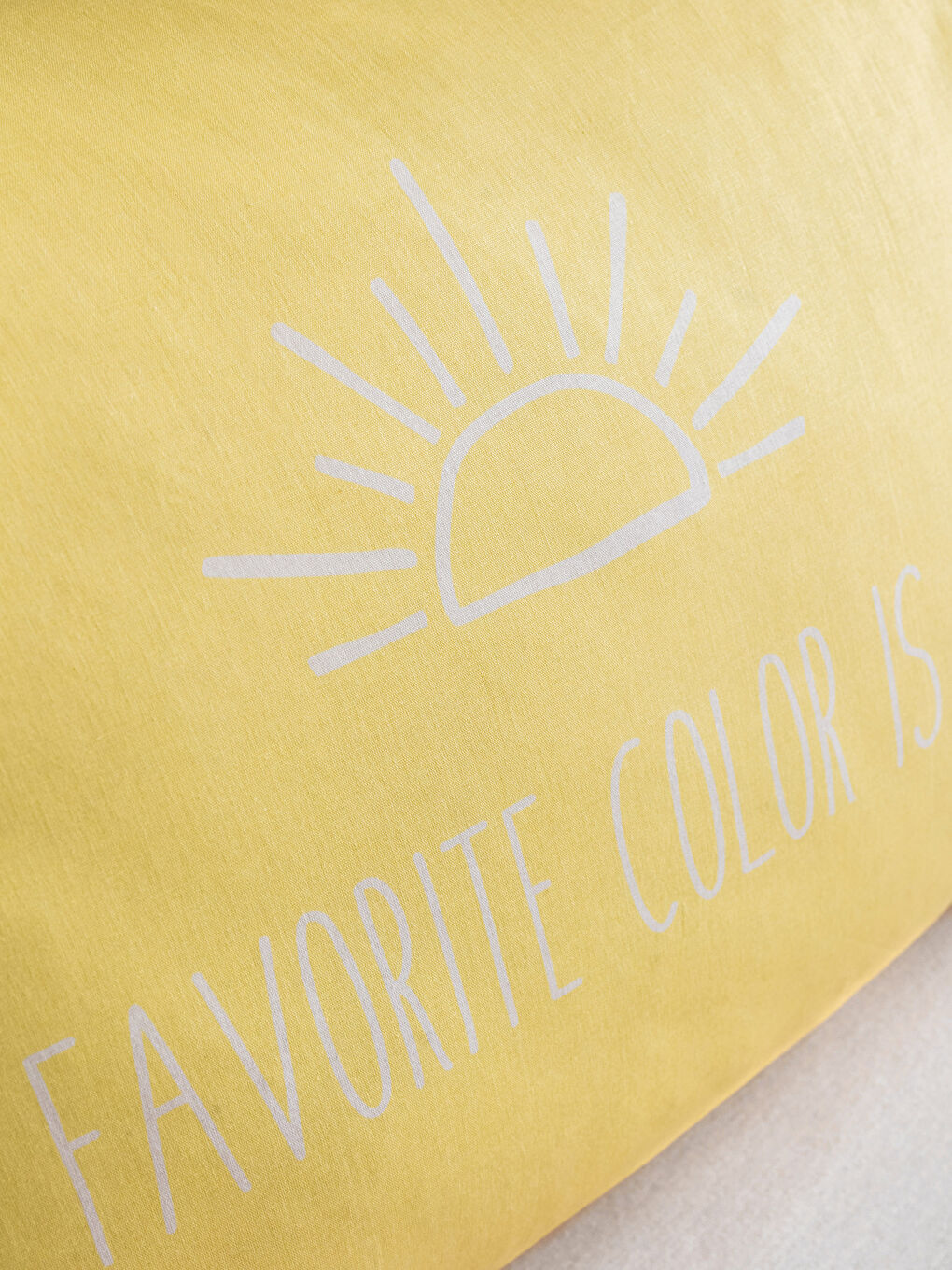 Letter Printed Cotton Pillow Cover 50x70 Cm-2