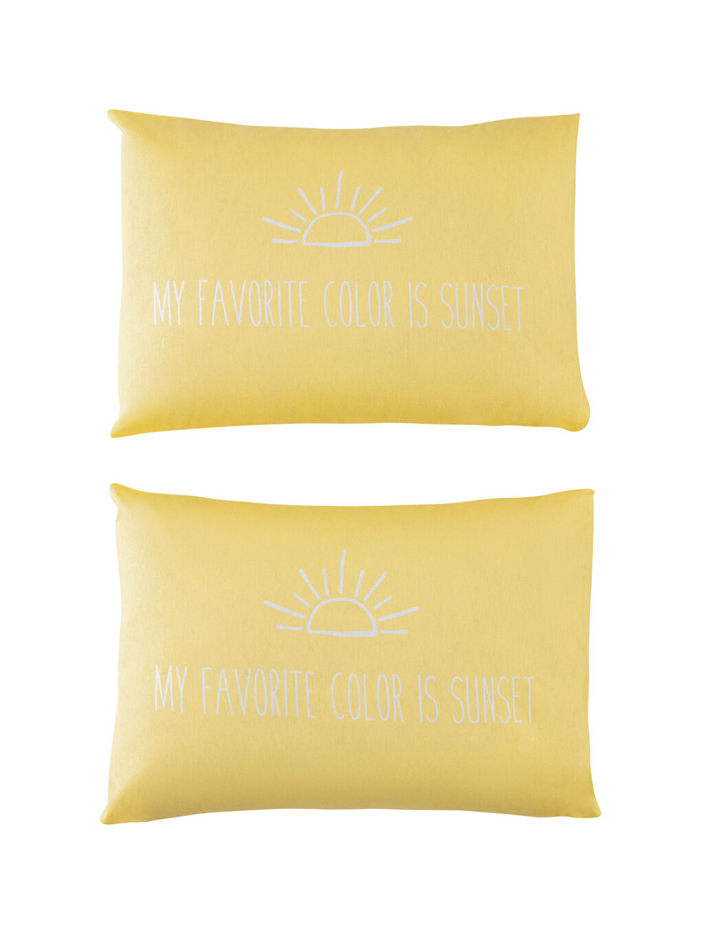 Text Printed Cotton Pillow Case 2 Pack 50x70 Cm -S3IS40Z8-F9C