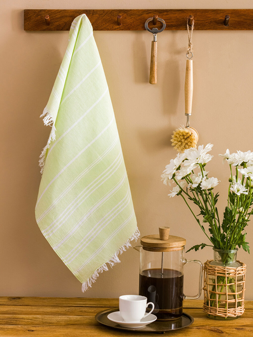LCW HOME Ριγέ Βαμβακερή Πετσέτα Στεγνώματος 40x60 cm -S3IT12Z8-SSR