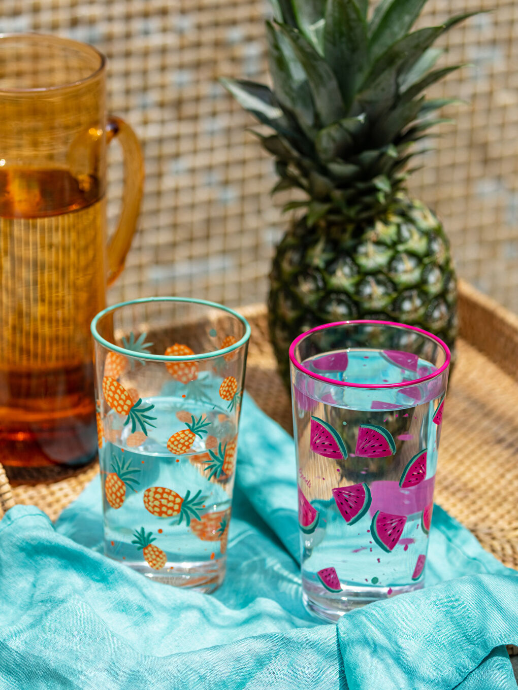 Lot de 2 Verres à Soda Imprimés 570 ml-1