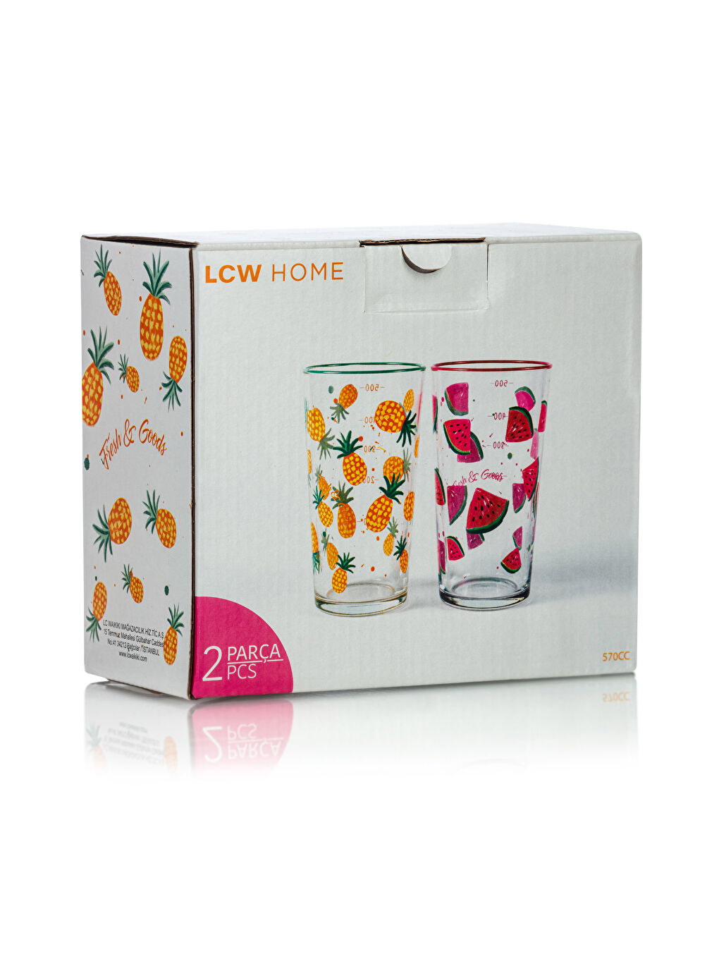 Lot de 2 Verres à Soda Imprimés 570 ml-3