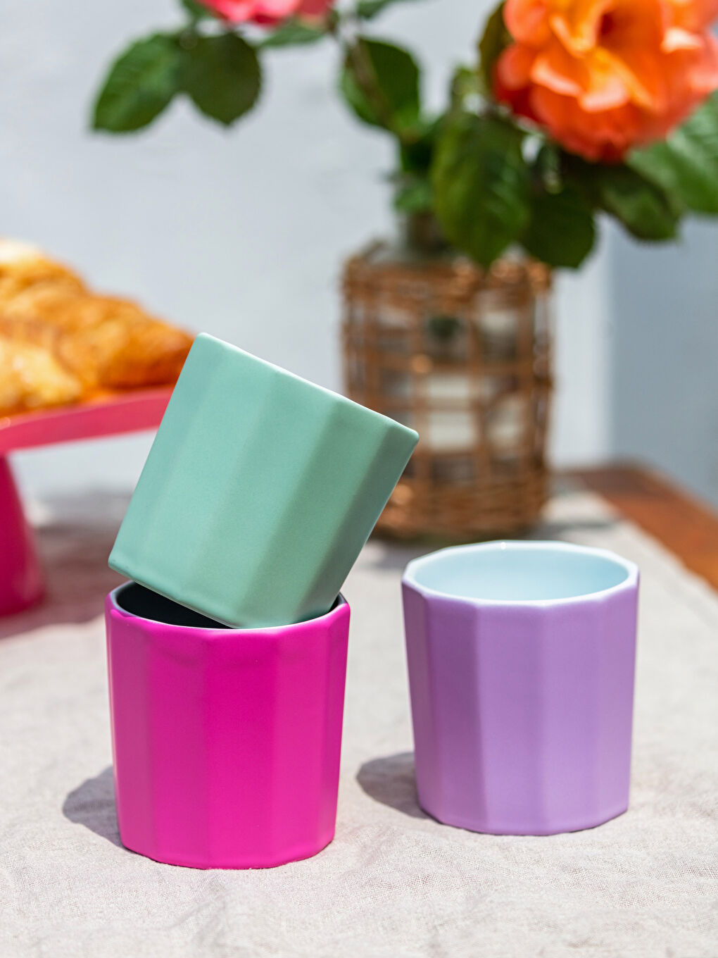 LCW HOME Σετ Πολύχρωμα Φλιτζάνια Espresso 3 τεμαχίων -S3IU40Z8-F9C