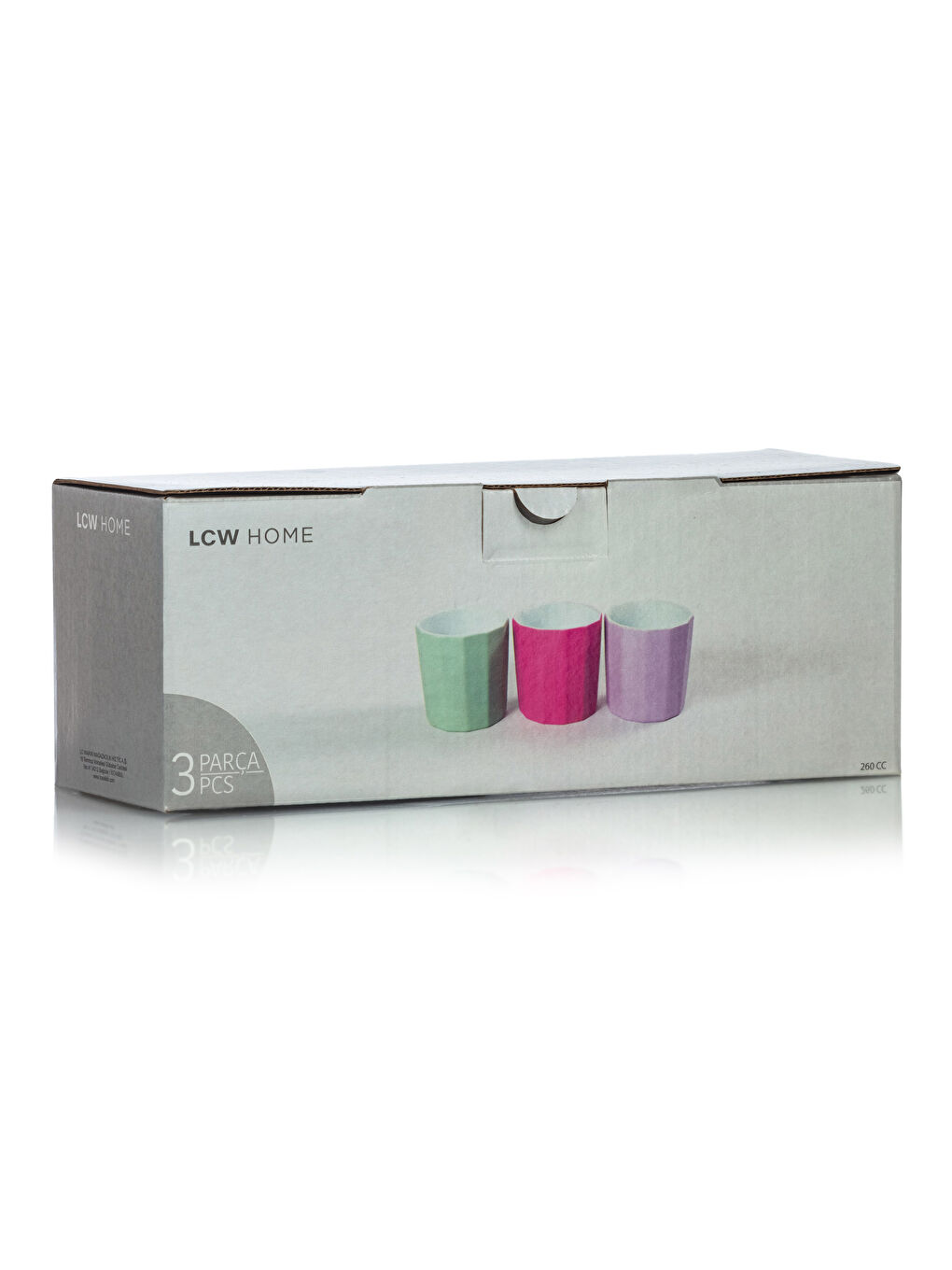 LCW HOME Σετ Πολύχρωμα Φλιτζάνια Espresso 3 τεμαχίων -S3IU40Z8-F9C