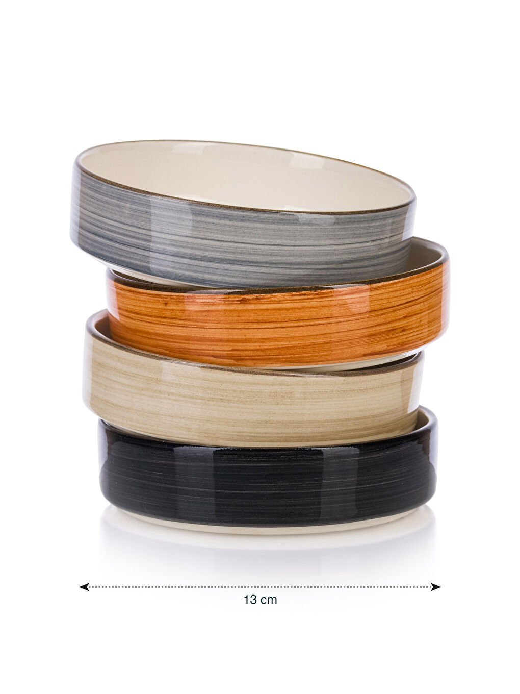 Set de 4 Boluri Ceramice Colorate-3