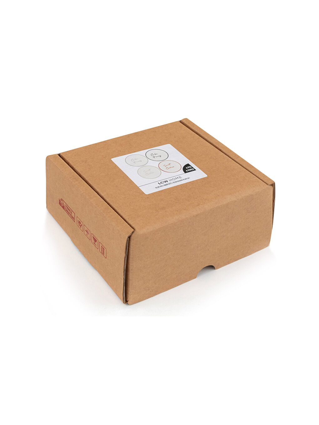 Karışık Baskılı Seramik Pasta Tabağı 16 cm-3