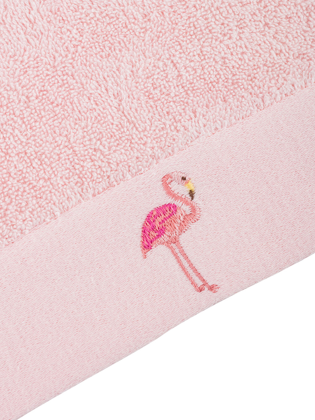 فوطة يد قطن مطرزة فلامنجو 30x50 سم-3