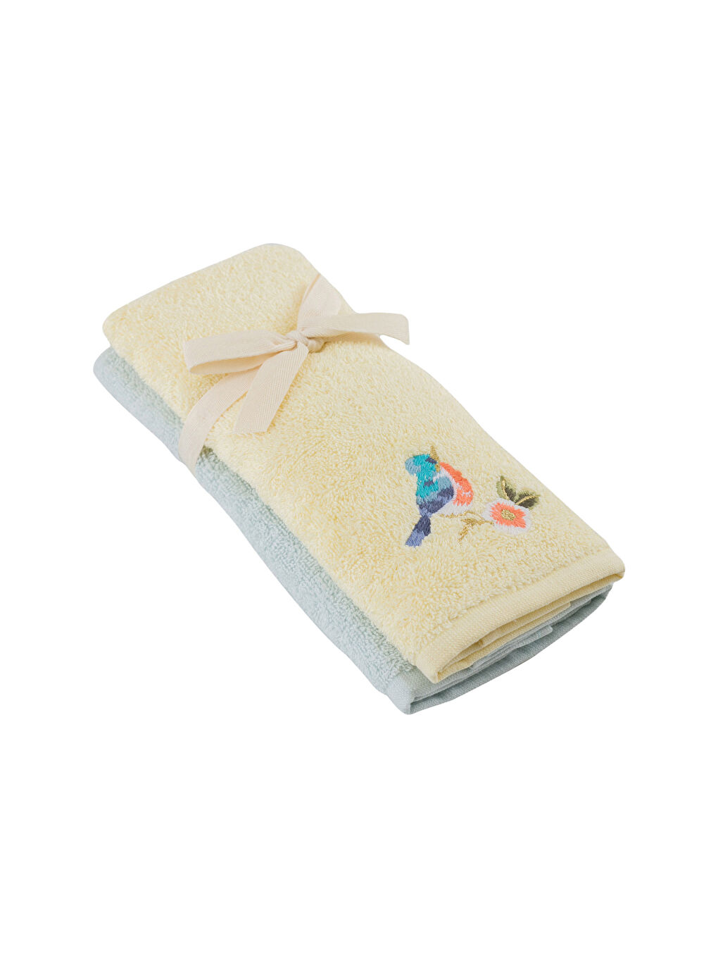 Pamuklu Nakışlı El Havlusu 2'li 30x50 cm-4