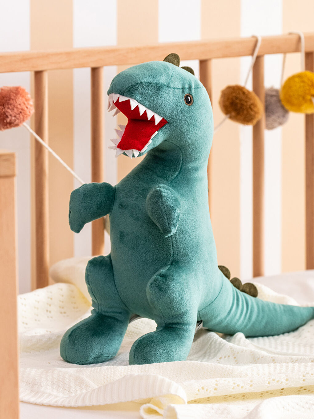 Pernă Decorativă Din Pluș Cu Figură De Dinozaur 50 Cm