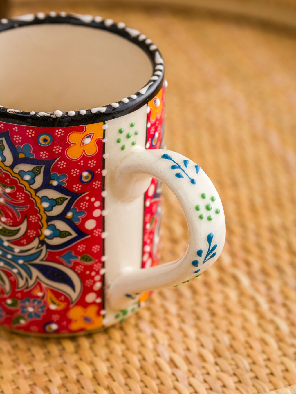 Karışık Çini Desenli Kupa-2