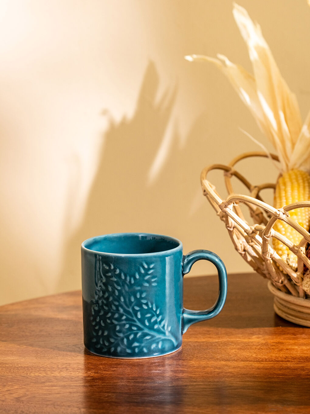Self Patterned Porcelain Mug