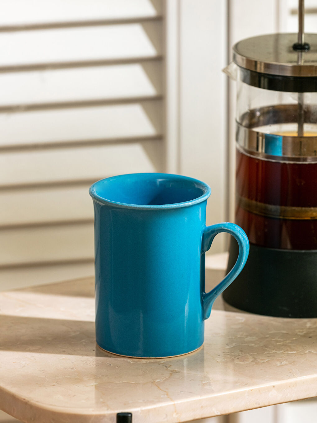 Mavi Seramik Kupa 10 cm