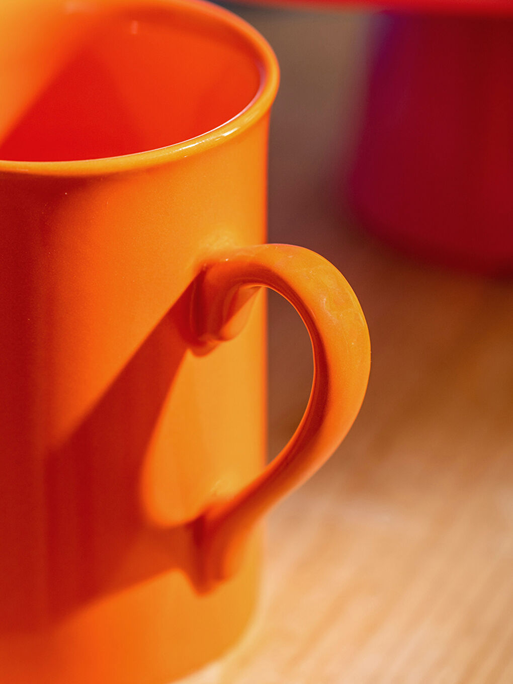 Turuncu Seramik Kupa 10 cm-2