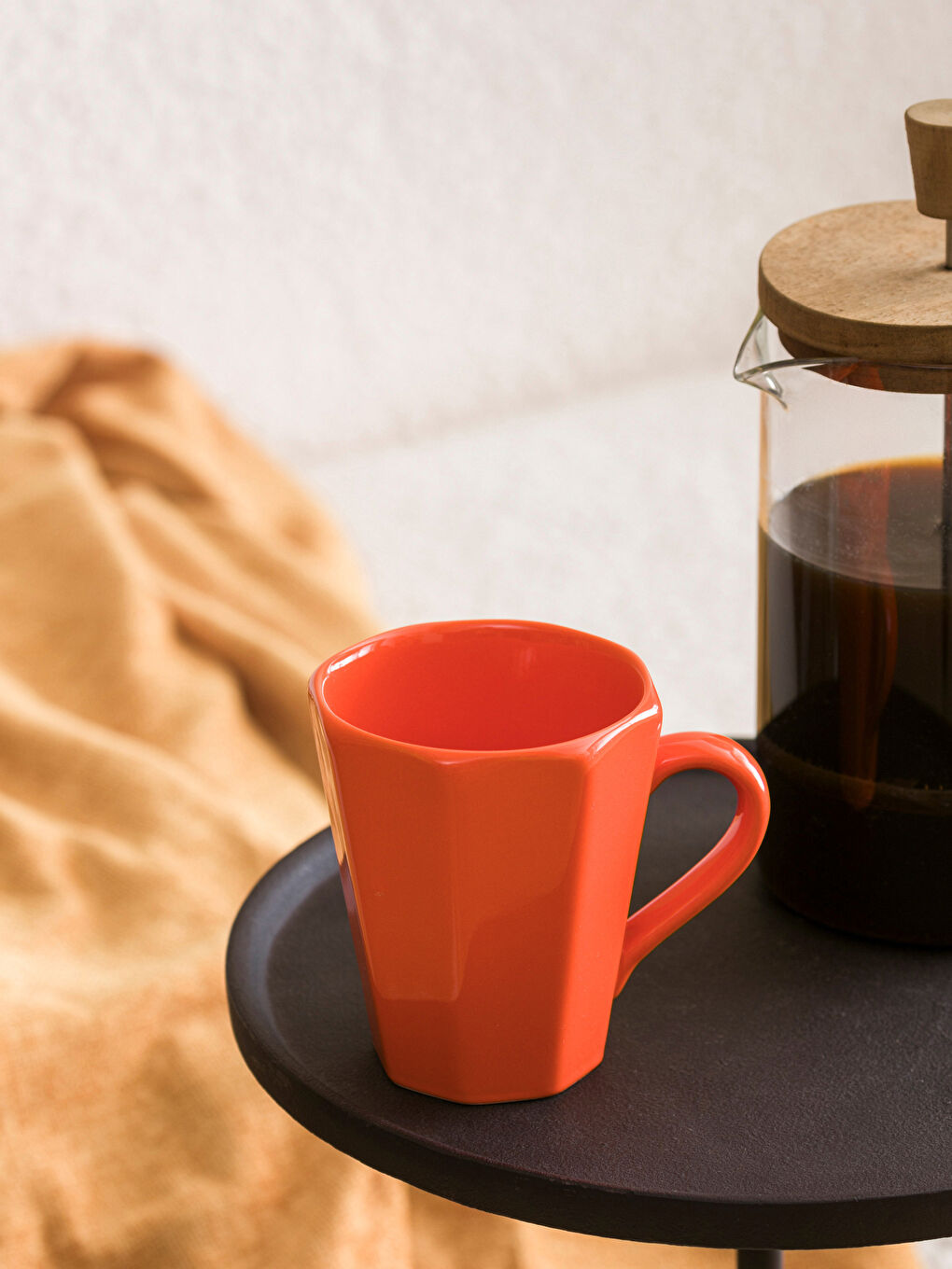 Turuncu Seramik Kupa 300 ml-1